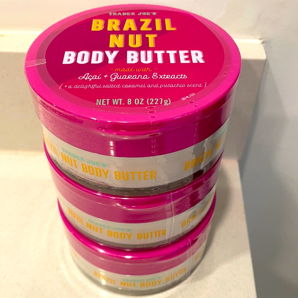 SET OF 3 NWT Trader Joe’s Brazil Nut Body Butter